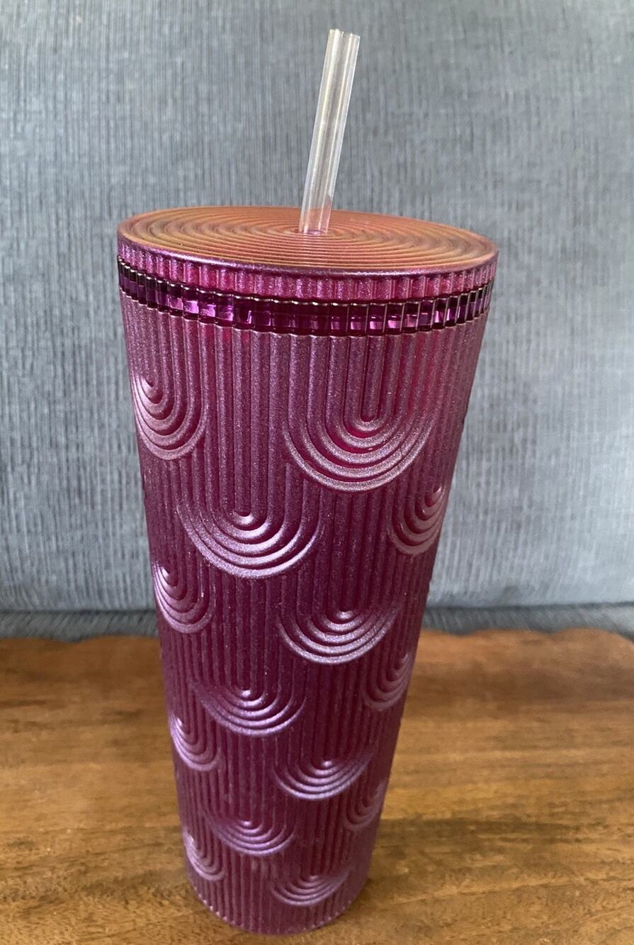 Starbucks 2024 Purple Pearl Shell Mermaid Siren Scales Venti Tumbler New